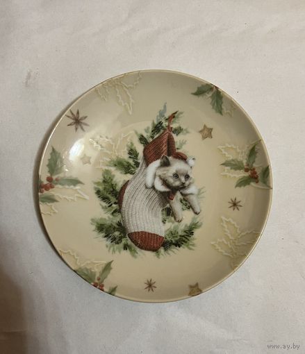 Тарелка декоративная "Рожденственский вечер" 175 мм. ДФЗ