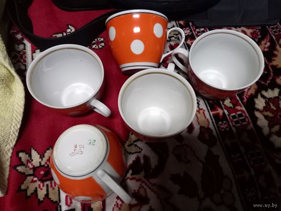 Чайные чашки Полонное Горох фарфор