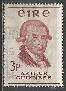 Ирландия. 200 лет пивоварням Гиннеса. Артур Гиннес. 1959г. Mi#142.