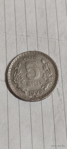 Индия 5 рупий 1998