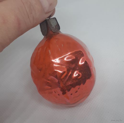 Ёлочная игрушка Абстракция Фонарика, стекло. СССР