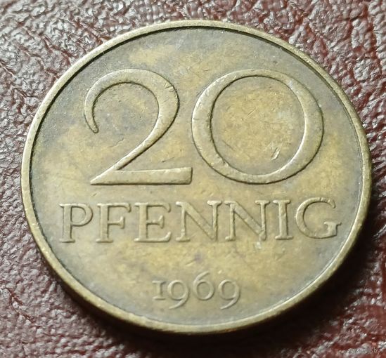 Германия - ГДР 20 пфеннигов, 1969     ( 1-4-8 )