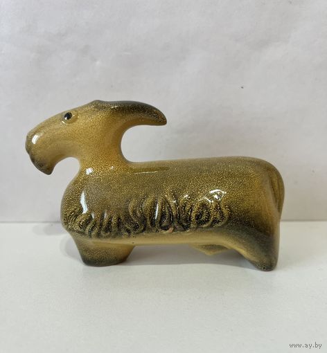 Статуэтка керамическая "Козёл". Радашковичи . АУКЦИОН не с рубля без МПЦ.