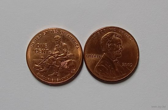 1 цент памятные монеты США 2009