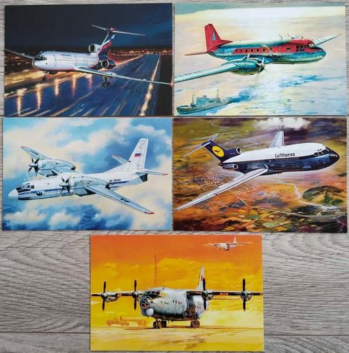 Гражданская авиация. 5 шт. Россия.