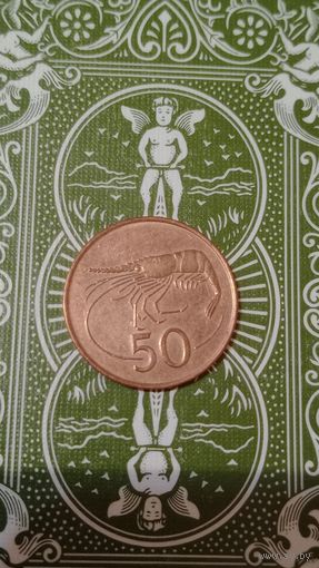 Исландия 50 эре1986