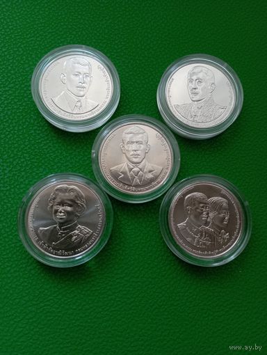 Юбилейные монеты Тайланда в капсулах (цена за штуку)