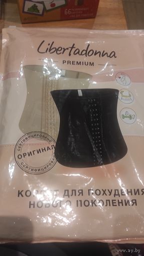 Корсет Libertadonna Для похудения р.M. пару раз б/у. Оригинал. Очень качественно выполнен, состав % нат. латекс, % нат. хлопок. Корсет нового поколения. В упаковке.