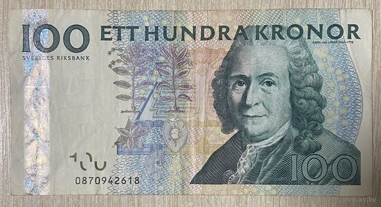 Банкнота Швеции 100 крон 2001 год