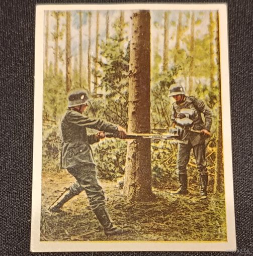 Сигаретный вкладыш. Вермахт. Германия. 1930-40 гг.