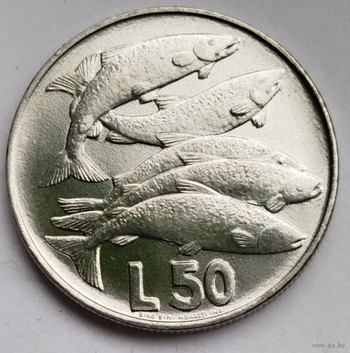 Сан-Марино 50 лир 1975 UNC