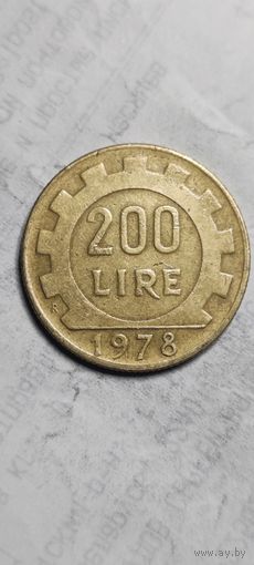 Италия 200 лир 1978
