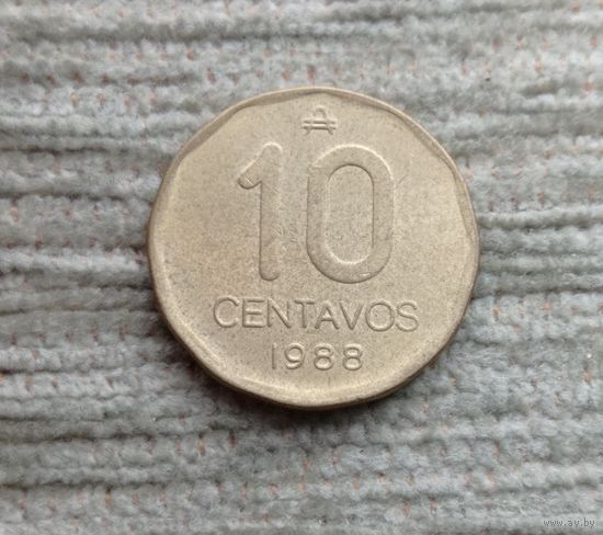 Werty71 Аргентина 10 сентаво 1988