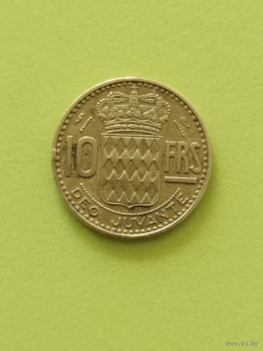 Монако 10 франков 1950 г.