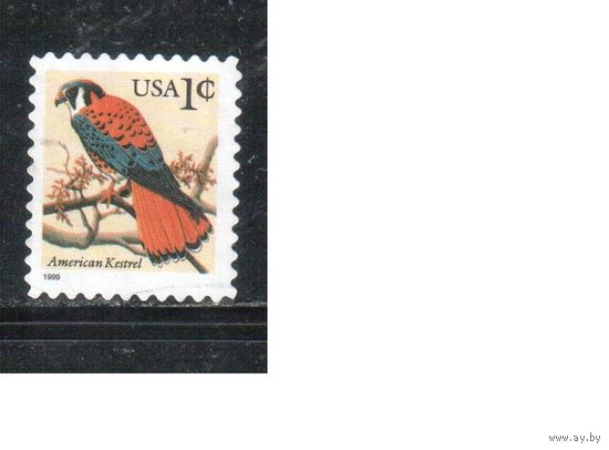 США-1999 (Мих.3240) , гаш., Стандарт, Фауна, Птицы(одиночка),