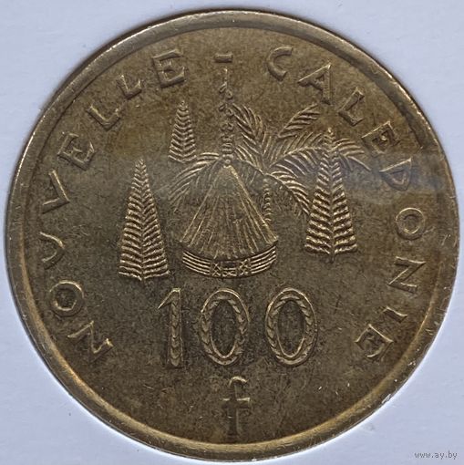 Новая Каледония 100 франков 2009 г. В холдере