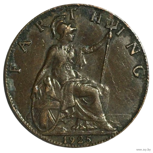 Великобритания 1 фартинг, 1925
