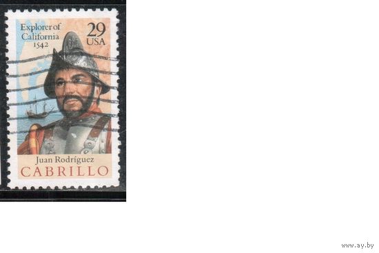 США-1992, (Мих.2322), гаш. , Личности, Флот, (одиночка),