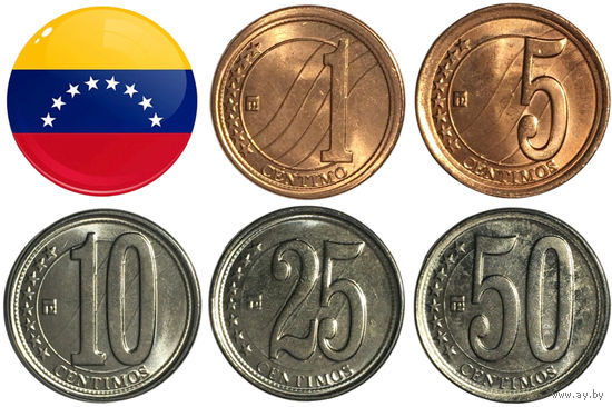 Венесуэла набор монет (5 шт), 2009-2012 [UNC]