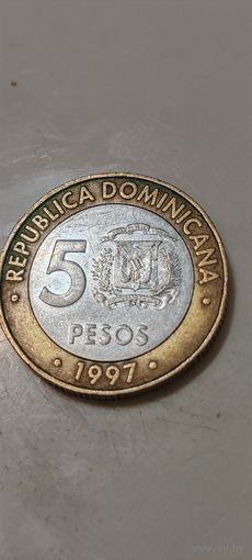 Доминиканская республика 5 песос 1997