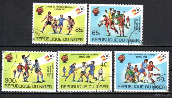 Чемпионат мира по футболу в Испании Нигер 1981 год серия из 5 марок