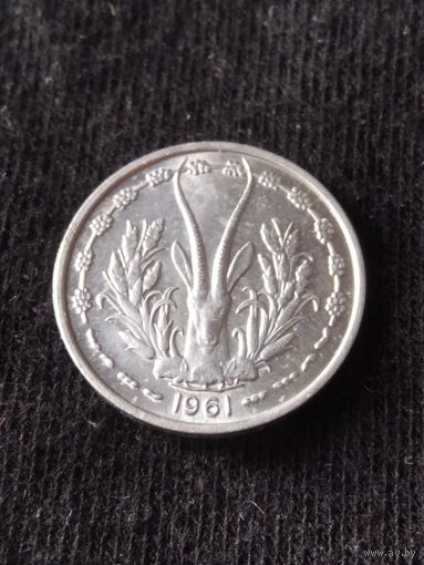 2. Распродажа! Западная Африка (BCEAO) 1 франк 1961 г. Нечастая! UNC!