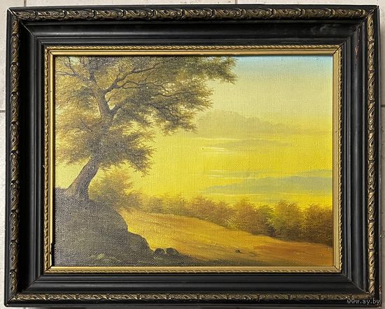 Скрипниченко Г.С Художник-сюрреалист, "белорусский Дали". "Верасень", 1989г. Холст, масло. Размер 39х30 см.