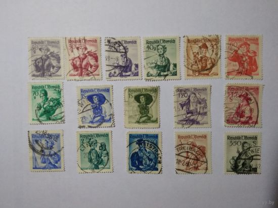 Австрия 1945 Стандарт. Национальные костюмы.