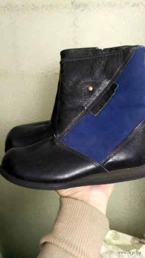 Сапоги детские. Нат. кожа. 19,5 разм..