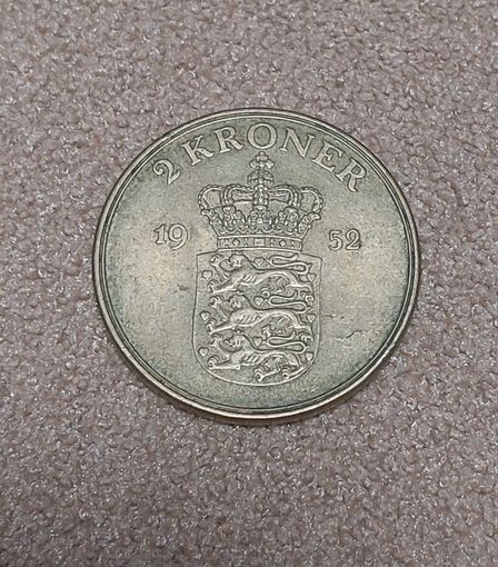 Дания 2 кроны, 1952 Фредерик IX