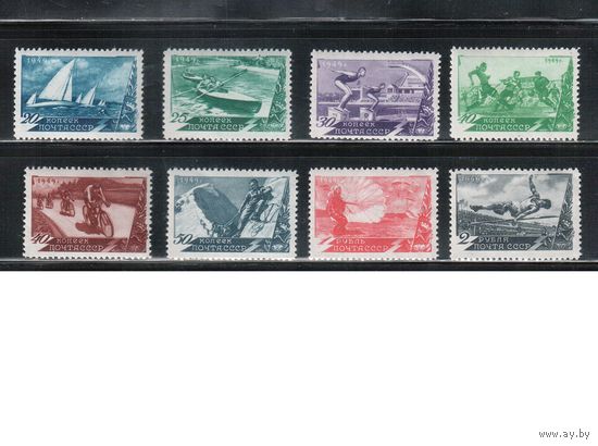 СССР-1949, (Заг.1318-1325),   **   , Спорт (полная серия)