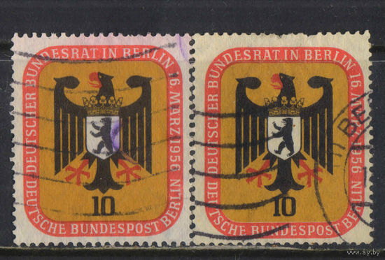 Западный Берлин 1956 Федеральное собрание Берлина Герб #136