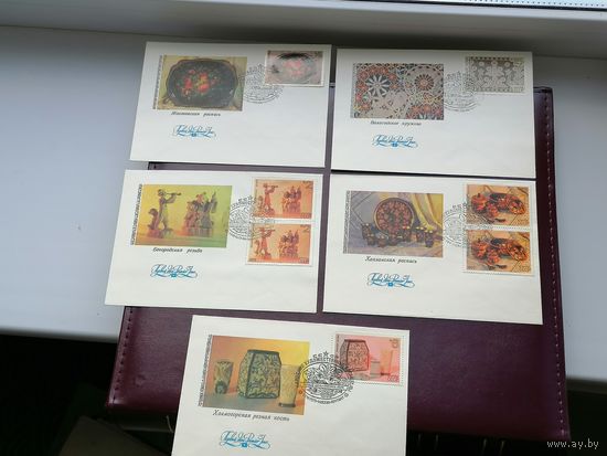 КПД народные художественные промыслы СССР 5 шт. 1979