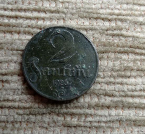 Werty71 Латвия 2 сантима 1926