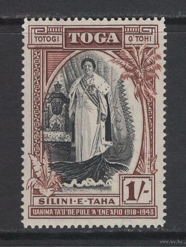 Тонга 1944** Королева Салоте из династии Тупоу, 25 лет вступления на престол Mi#86