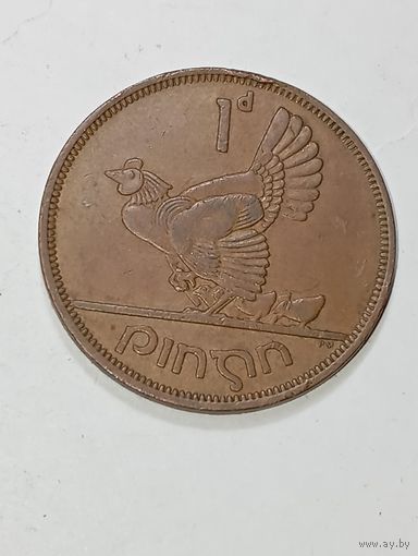 Ирландия 1 пенни 1963 года .