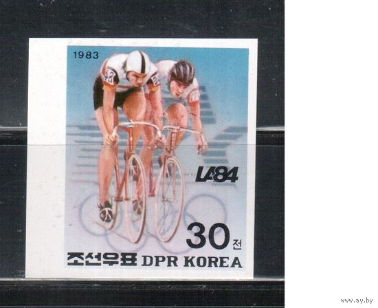 КНДР-1983(Мих.2411В) , ** , Спорт, Велоспорт , Велосипеды, бзц