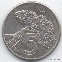 5 центов 1989 Новая Зеландия