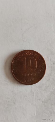 Филиппины 10 сентимо 2017