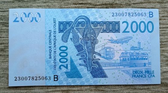 Werty71 Бенин 2000 франков 2003 2024 UNC банкнота Западная Африка