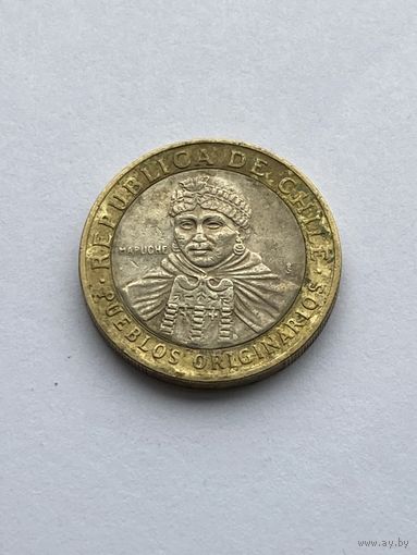 100 песо 2010 г., Чили