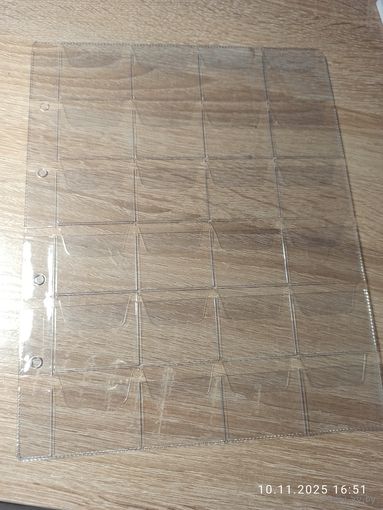 Лист для монет на 24 ячейки