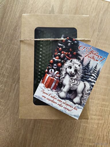 Подарочный набор из 2 свечей из вощины