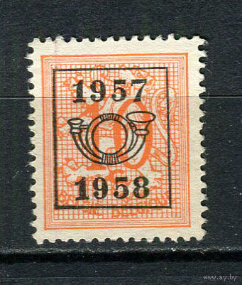Бельгия - 1951/1980 - Герб 10С с предварительным гашением 1955 1956 (b 6) - [Mi.888xAV II (1957)] - 1 марка. Чистая без клея.  (LOT EE16)-T10P10