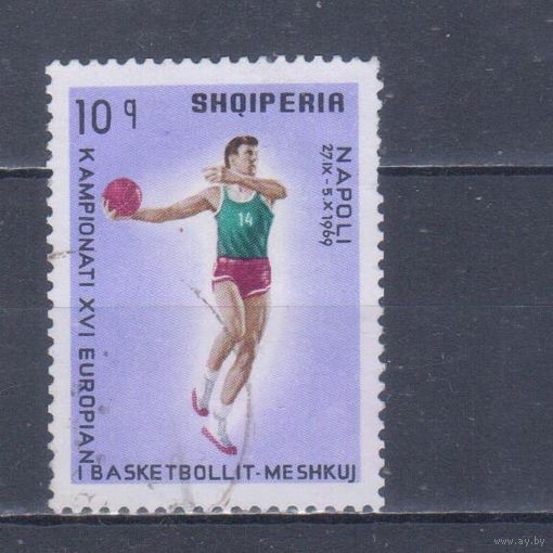 [2496] Албания 1969. Спорт.Баскетбол. Гашеная марка.