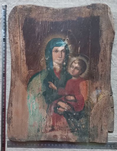 С рубля редкая двусторонняя икона