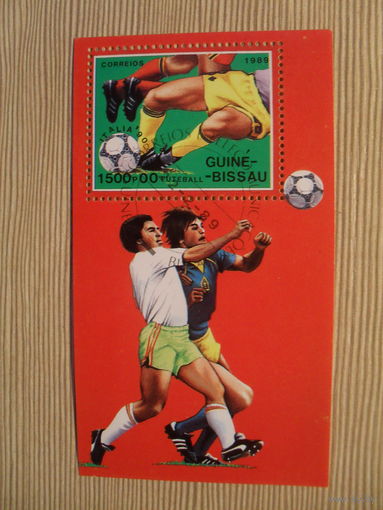М-4. БЛОК. ГВИНЕЯ БИСАУ. ФУТБОЛ. 1989 Г.