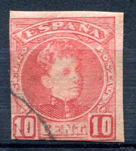 Испания (Королевство) - 1901г. - король Альфонсо XIII, 10 с - 1 марка - гашёная [Mi 208 U]. #1-Sp-5-A-1
