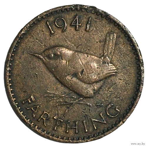 Великобритания 1 фартинг, 1941