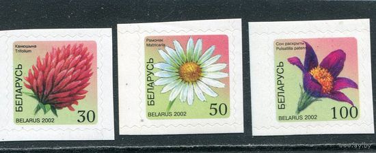 Беларусь 2002. Стандарт. Цветы